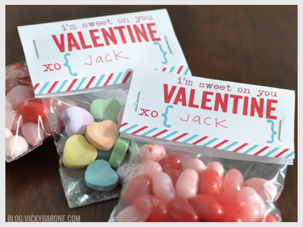 I'm Sweet on You Valentine | Free Printable by Vicky Barone