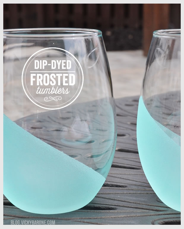 Dip-Dyed Frosted Tumblers
