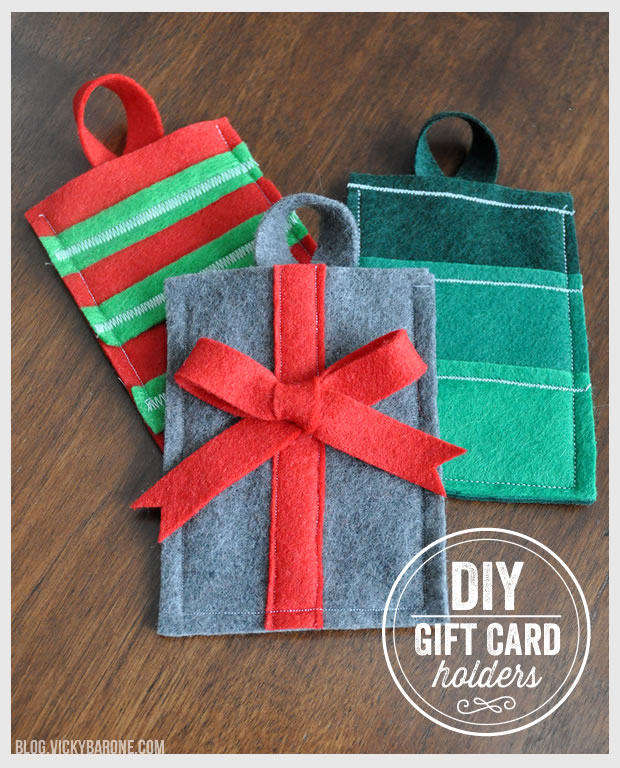 DIY Felt Gift Card Holders