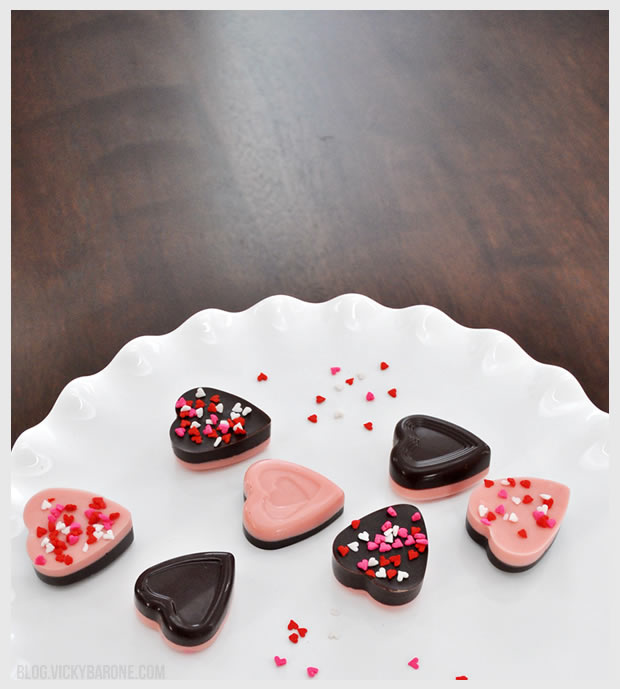 DIY Chocolate Valentine Hearts | Vicky Barone
