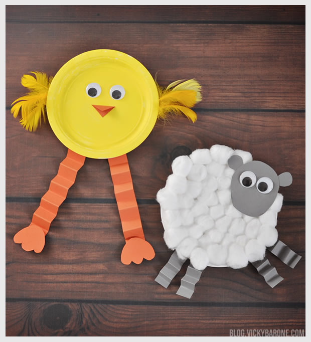 Chick & Lamb Easter Craft | Vicky Barone