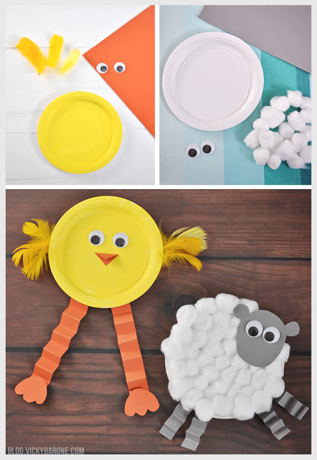 Chick & Lamb Easter Craft | Vicky Barone
