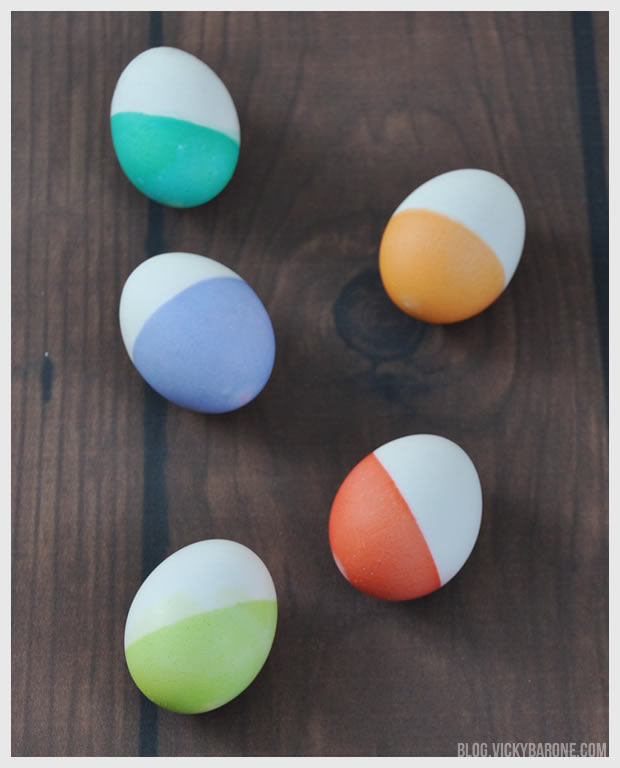 Dip-Dyed Easter Eggs | Vicky Barone