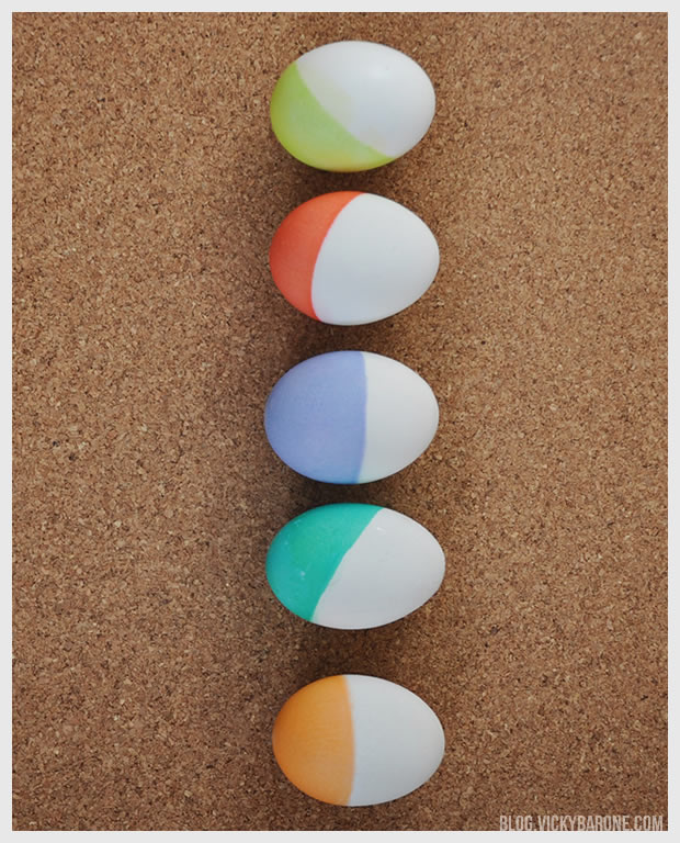 Dip-Dyed Easter Eggs | Vicky Barone