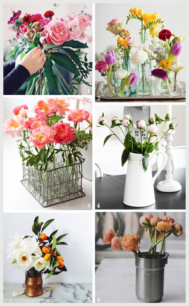 Things I Love: Spring Flower Arrangements