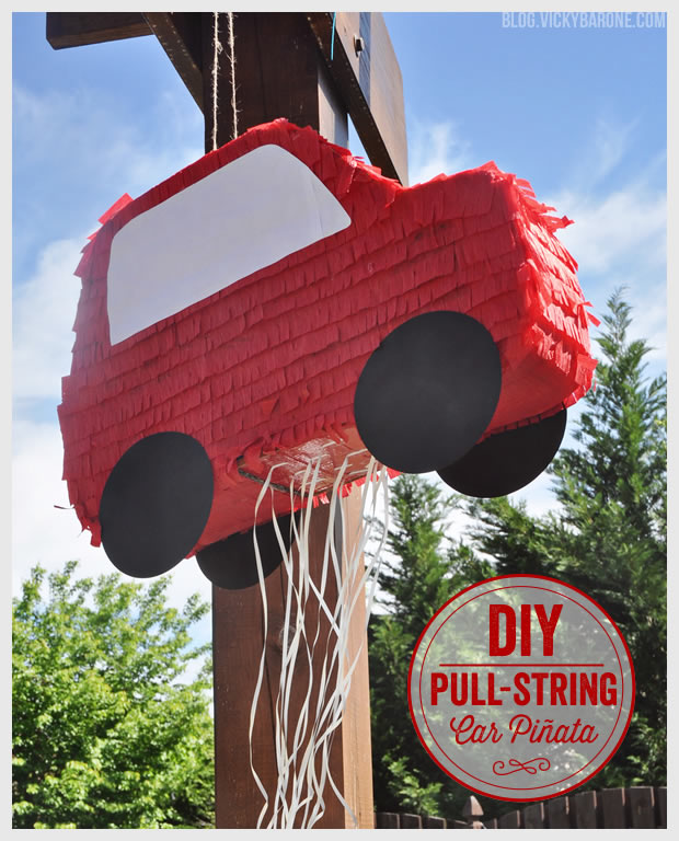 DIY Pull-String Car Piñata - Vicky Barone