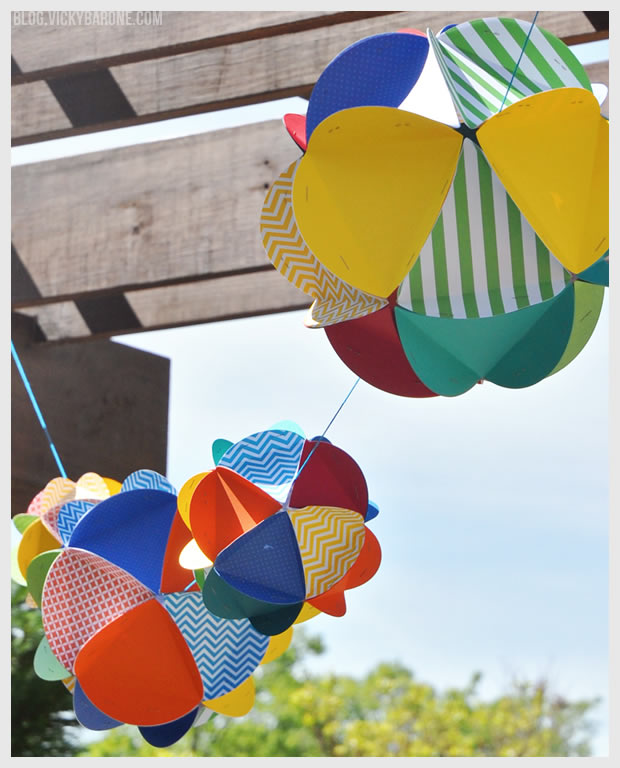 DIY Paper Globes | Vicky Barone