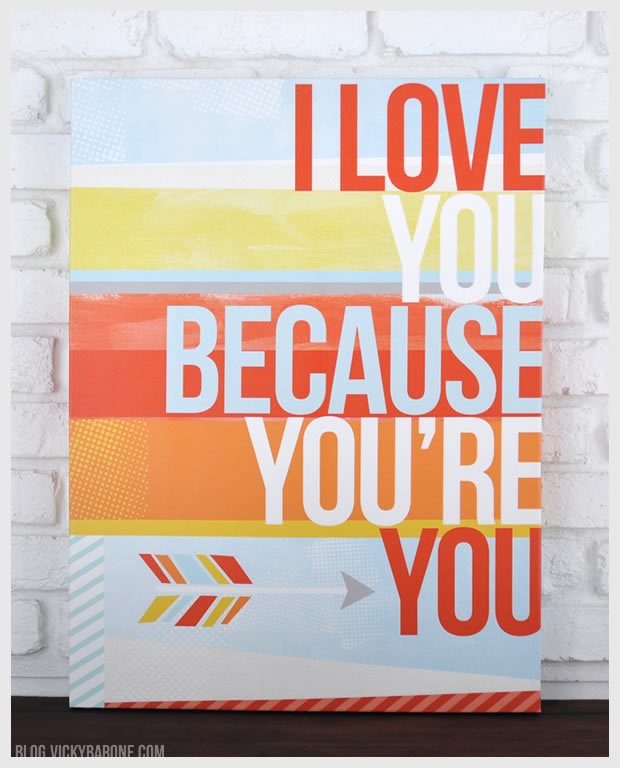 I Love You Because You're You | Vicky Barone on Etsy