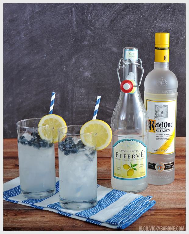 Blueberry Lemonade Cocktail | Vicky Barone