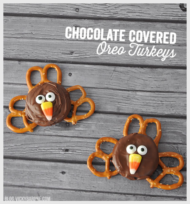 Chocolate Covered Oreo Turkeys | Vicky Barone
