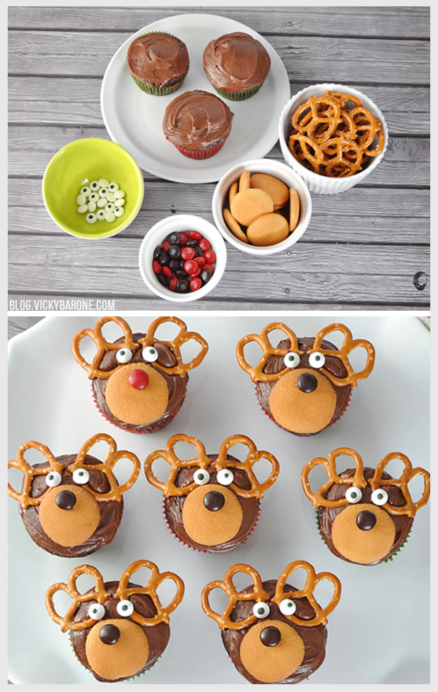 Reindeer Cupcakes | Vicky Barone