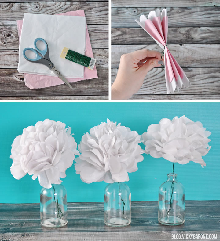 Diy Tissue Paper Flowers | Vicky Barone
