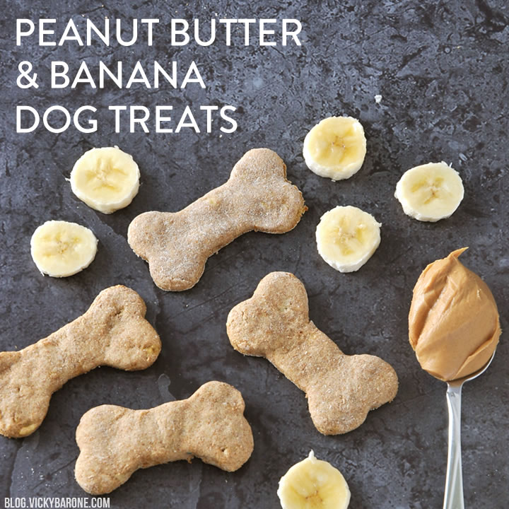 Peanut Butter & Banana Dog Treats
