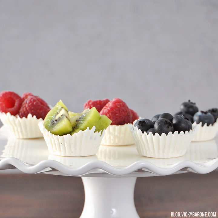 White Chocolate Fruit Cups | Vicky Barone