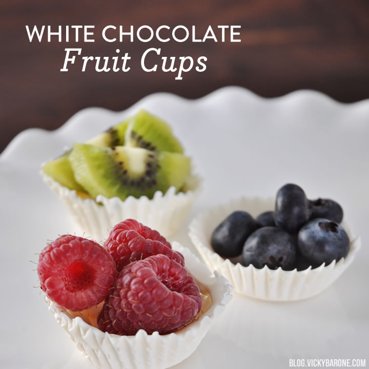 White Chocolate Fruit Cups