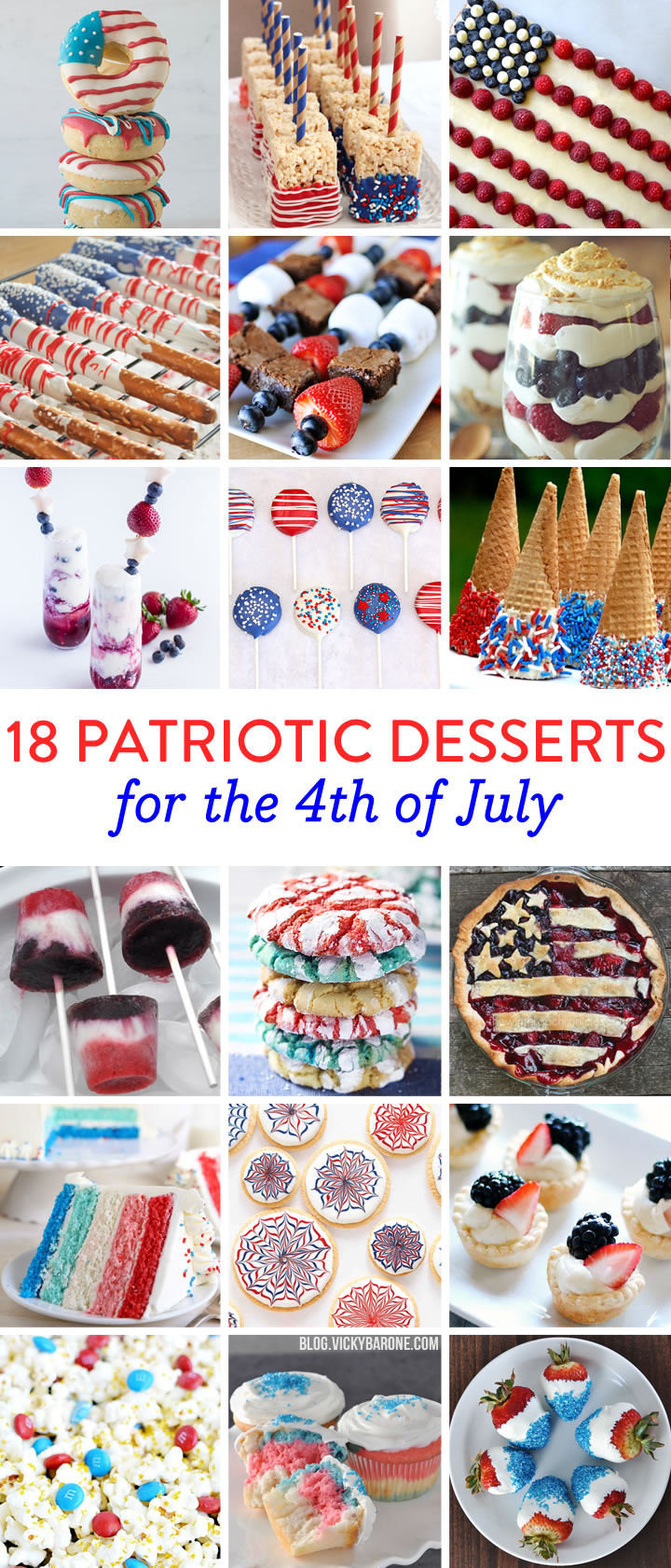 18 Patriotic Desserts for the 4th of July | Vicky Barone