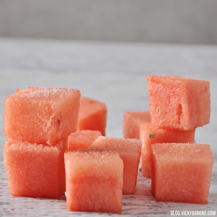 Watermelon Ice Cubes | Vicky Barone