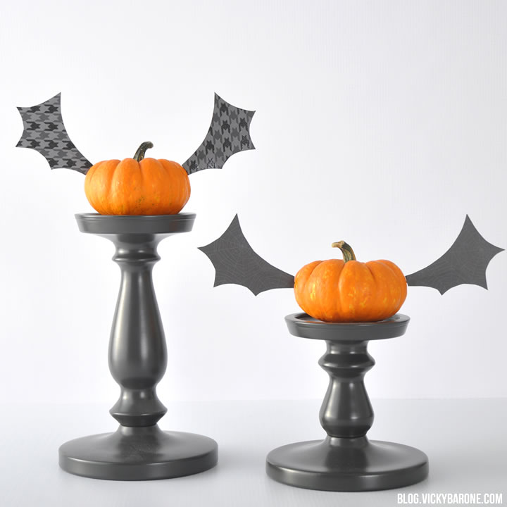 Halloween Bat Pumpkins | Vicky Barone