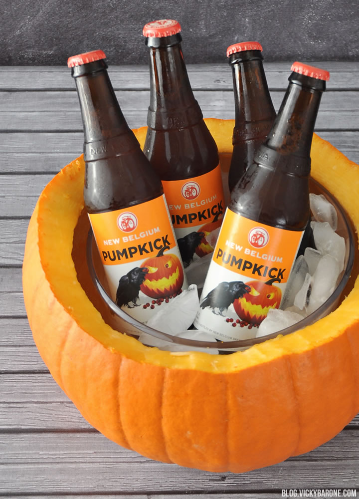 Pumpkin Ice Bucket | Halloween Party Ideas | Vicky Barone