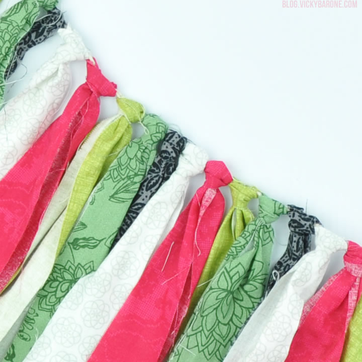 DIY Fabric Scrap Garland | Vicky Barone