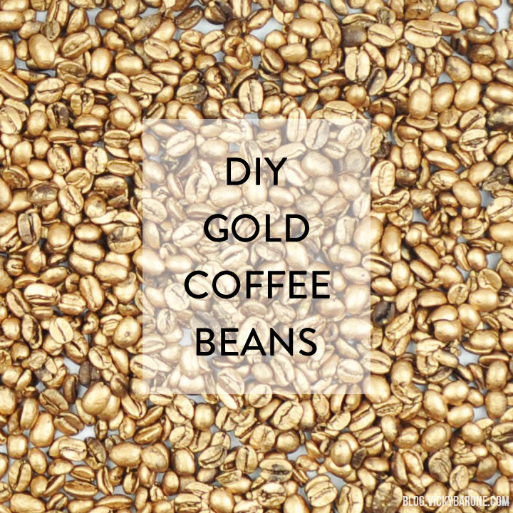 DIY Gold Coffee Beans