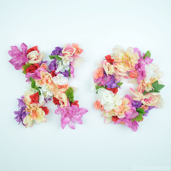 DIY Floral Letters | Vicky Barone