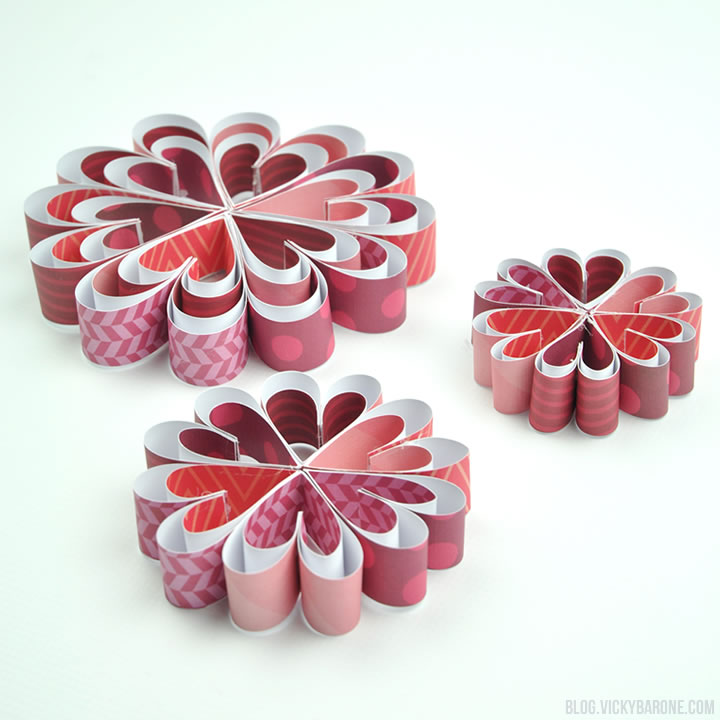 Valentine's Day Paper Heart Wreaths | Vicky Barone