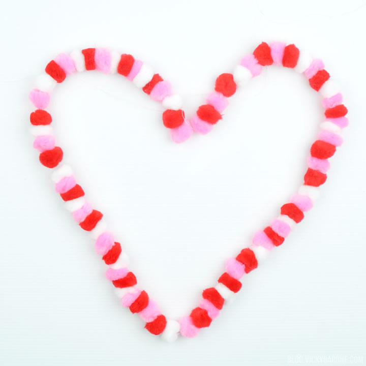 DIY Pom Pom Garland | Valentine's Day Decor | Vicky Barone