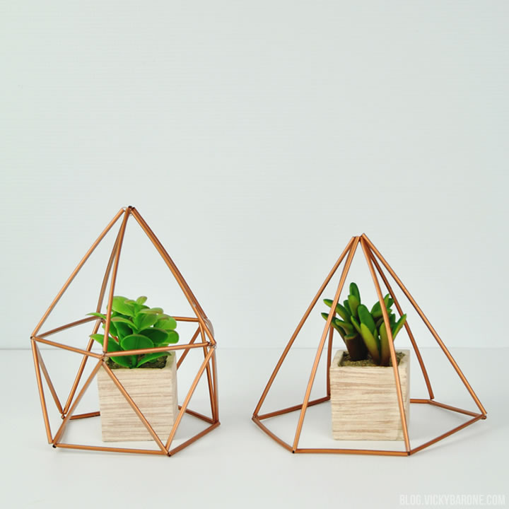 DIY Geometric Planters | Vicky Barone
