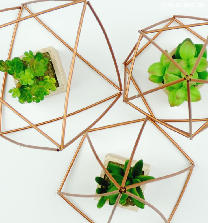 DIY Geometric Planters | Vicky Barone
