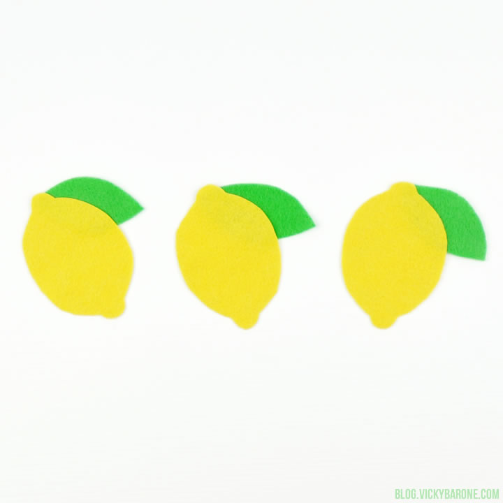 DIY Felt Lemons | Vicky Barone