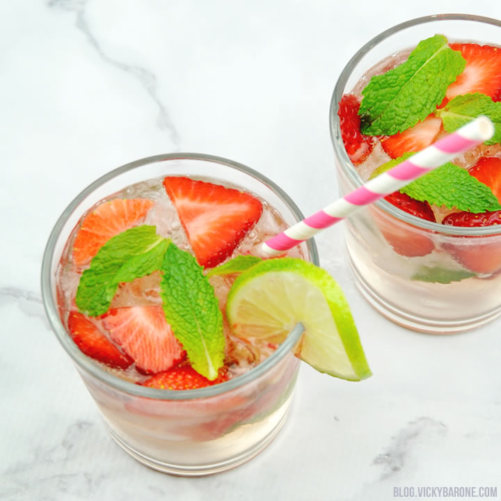 Strawberry Mojitos | Vicky Barone