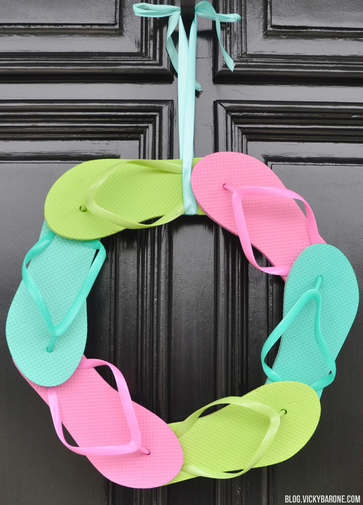 DIY Flip Flop Wreath | Vicky Barone