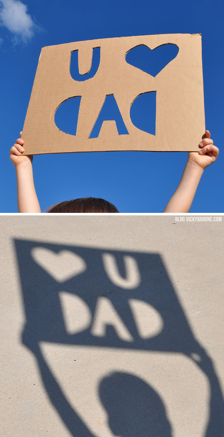 Father's Day Shadow Sign DIY | Vicky Barone