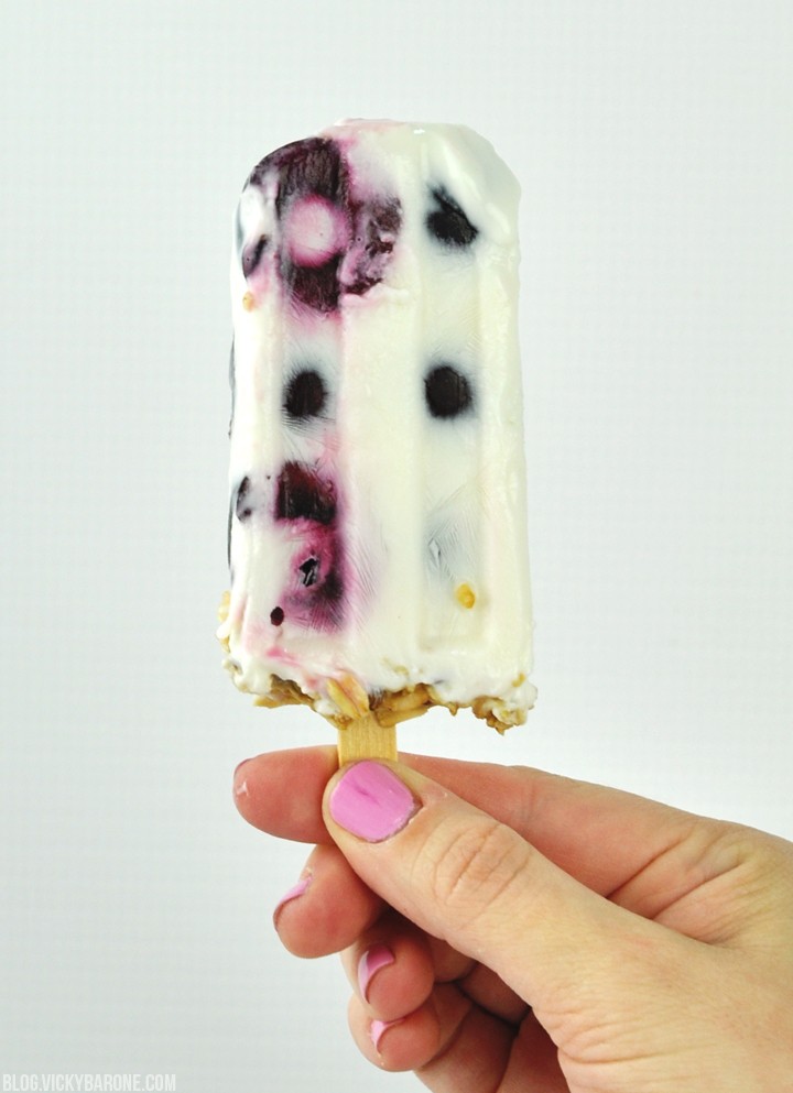 Fruit & Yogurt Breakfast Pops | Vicky Barone