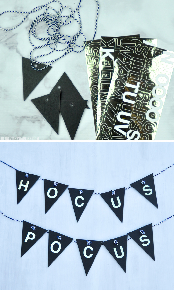 DIY Hocus Pocus Halloween Banner | Vicky Barone
