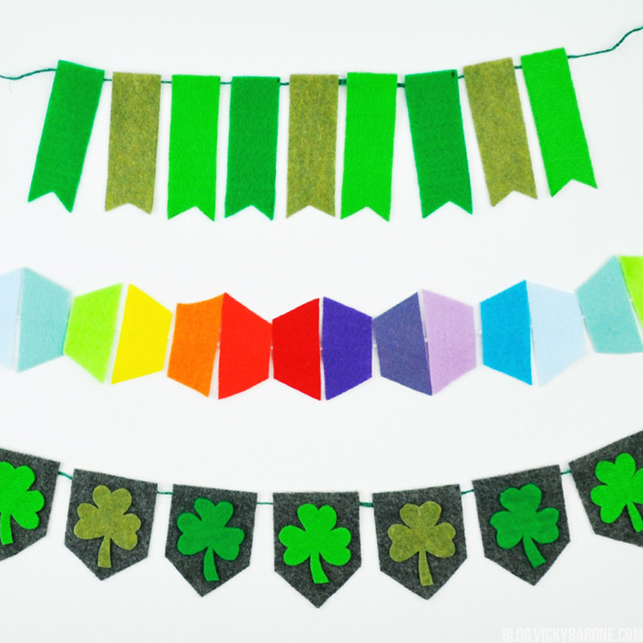 St. Patrick's Day Felt Garlands | Vicky Barone
