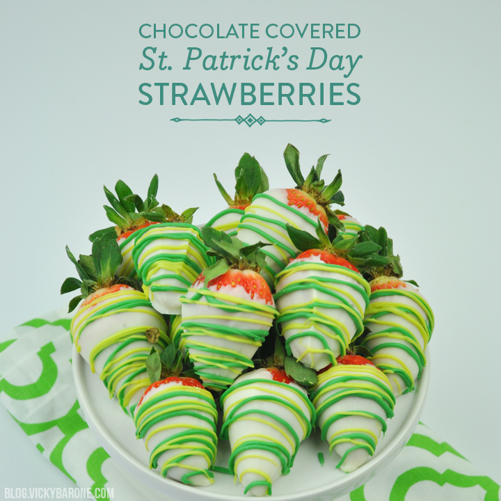 Chocolate Covered St. Patrick’s Day Strawberries